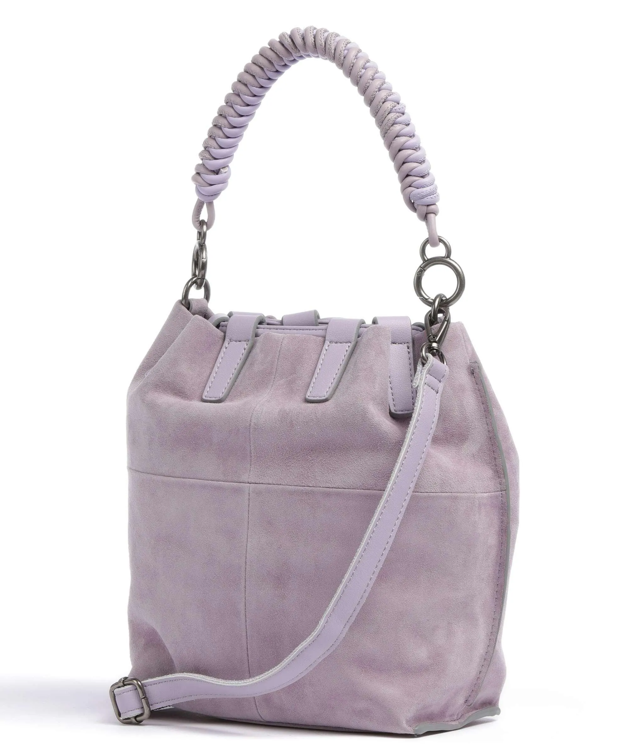 Purple Rough Leather Wild Wild Love Bucket Bag by FredsBruder