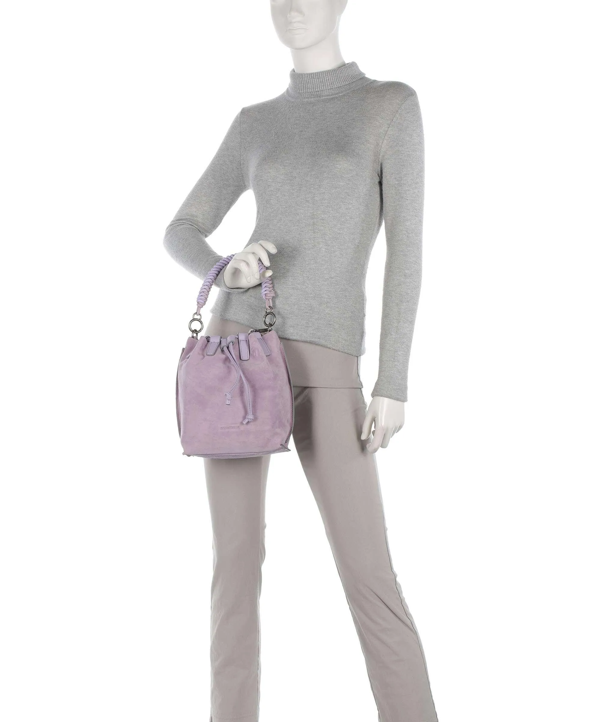 Purple Rough Leather Wild Wild Love Bucket Bag by FredsBruder