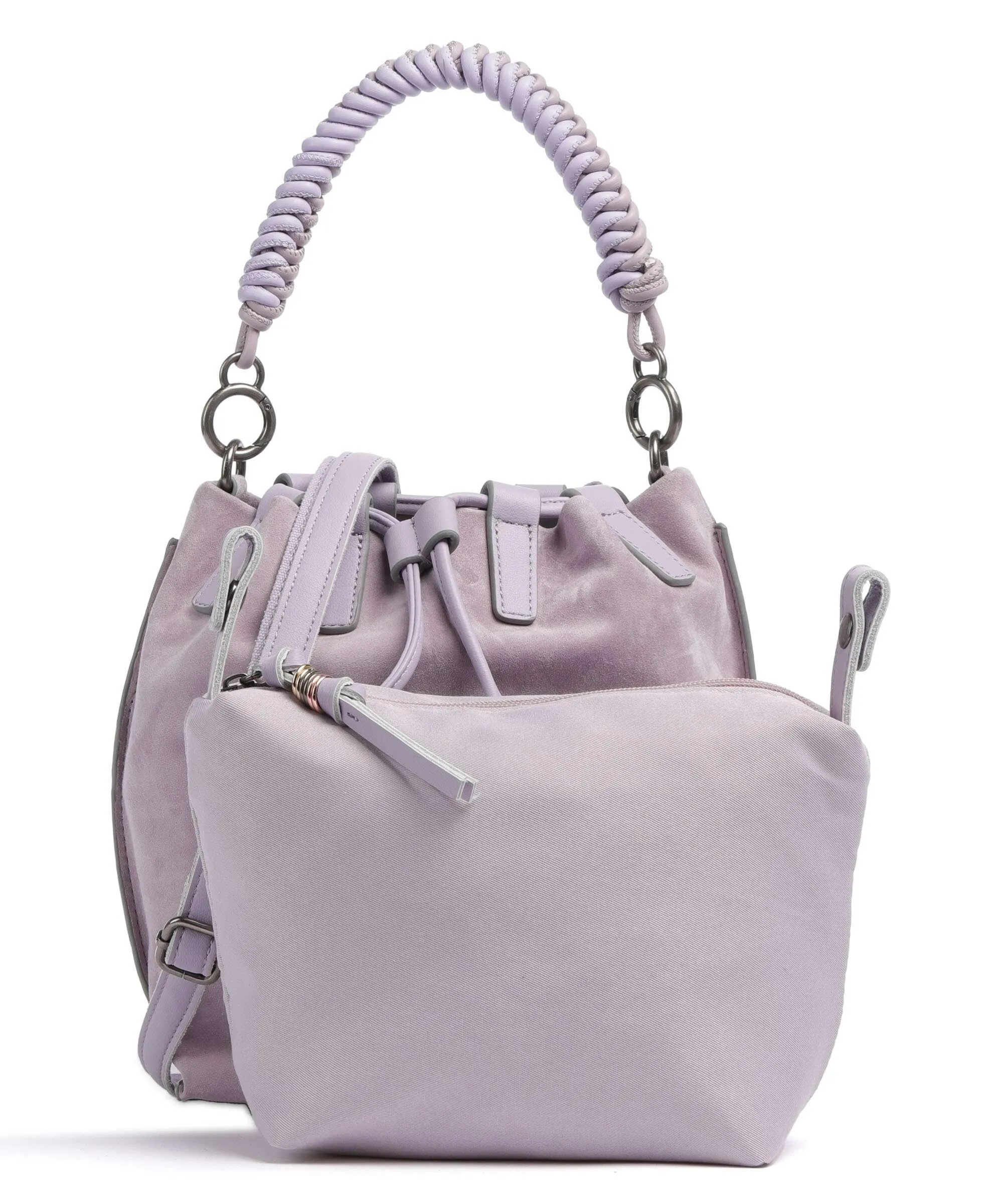 Purple Rough Leather Wild Wild Love Bucket Bag by FredsBruder