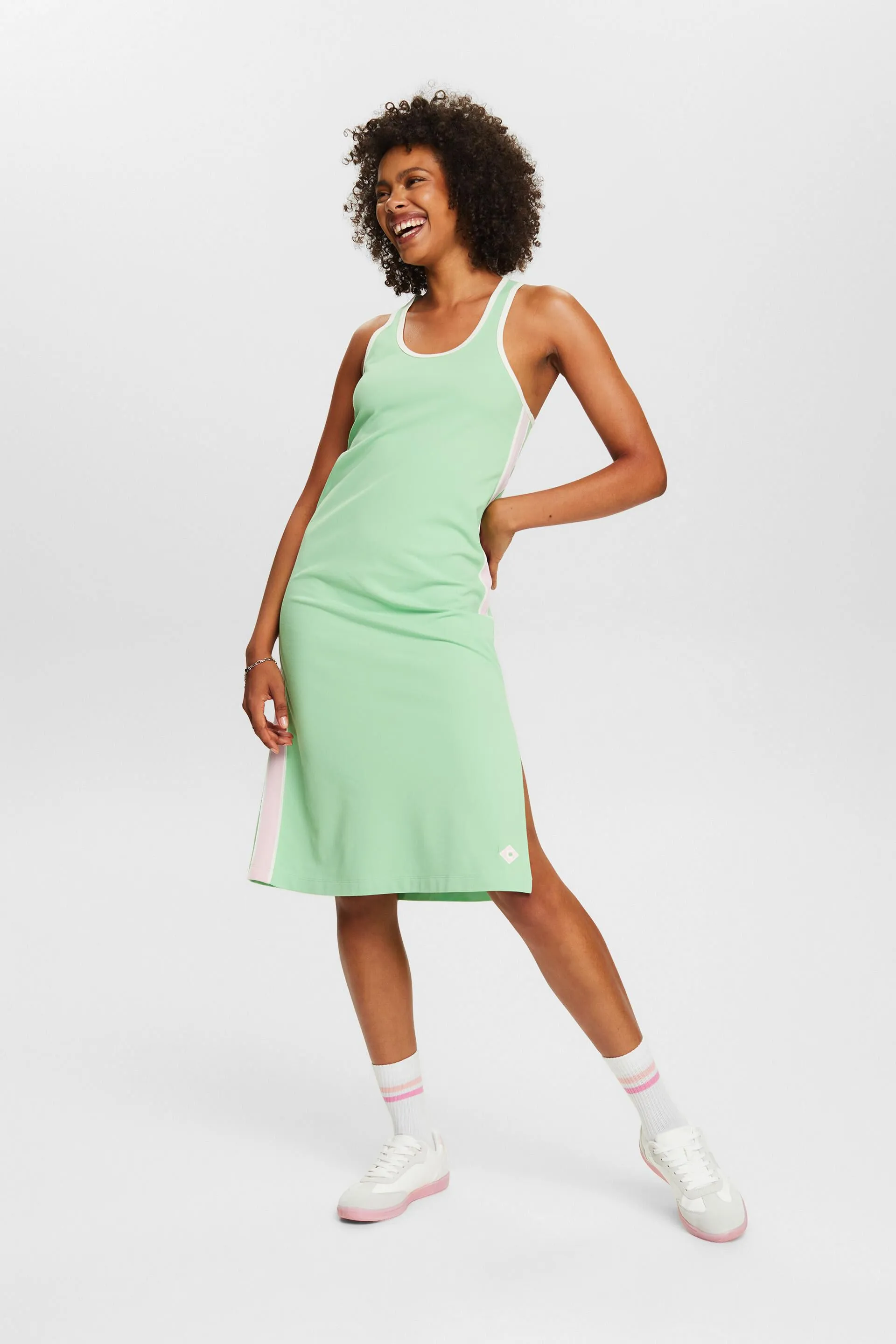 Racerback striped dress