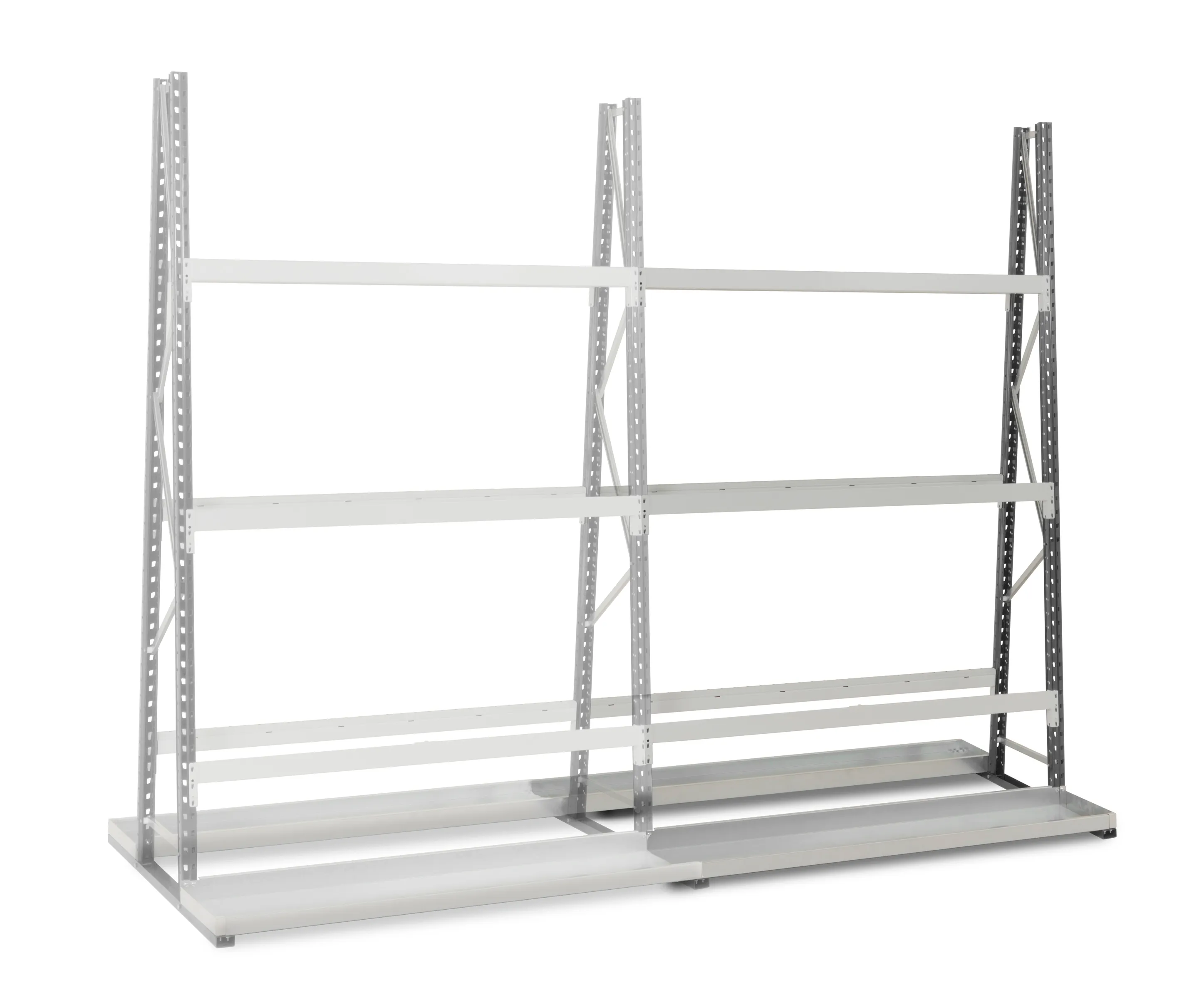 Rack di stoccaggio Acciaio Grigio scuro, grigio chiaro Manorga, 2500mm, 1800mm x 50mm x 340mm