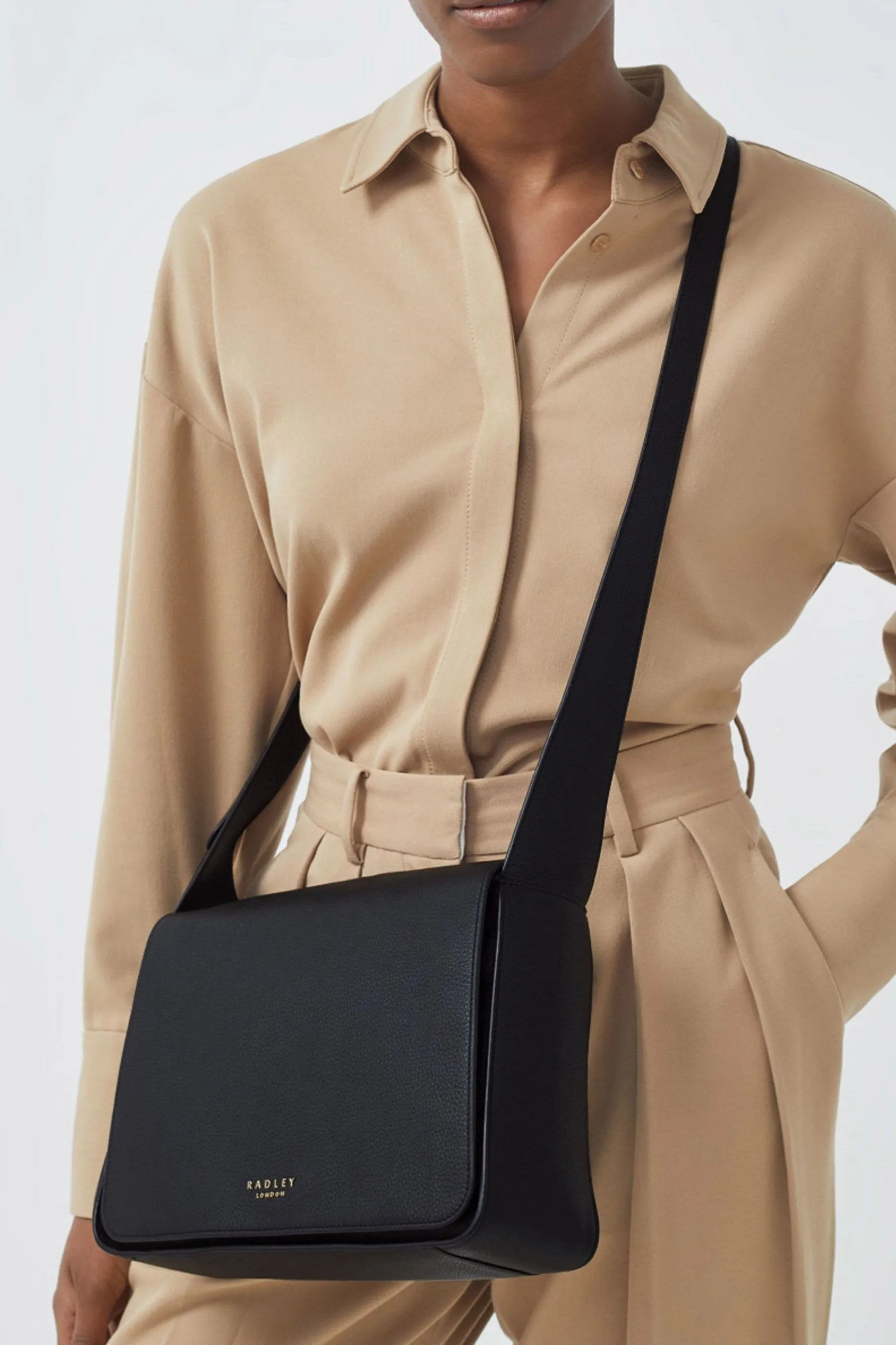 Radley London Shoulder Bag - Westwell Lane - Nero with Flap - Purse