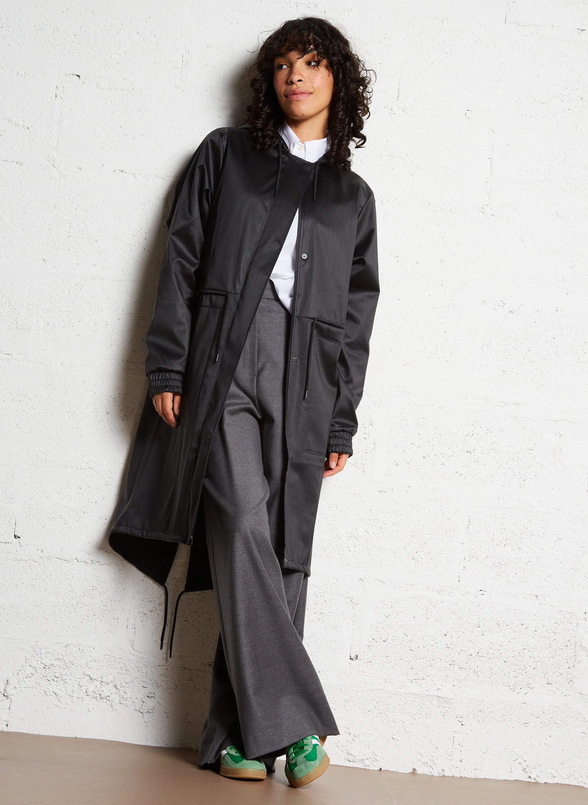  RAINS   STRING PARKA - Giacca con cappuccio | Nero