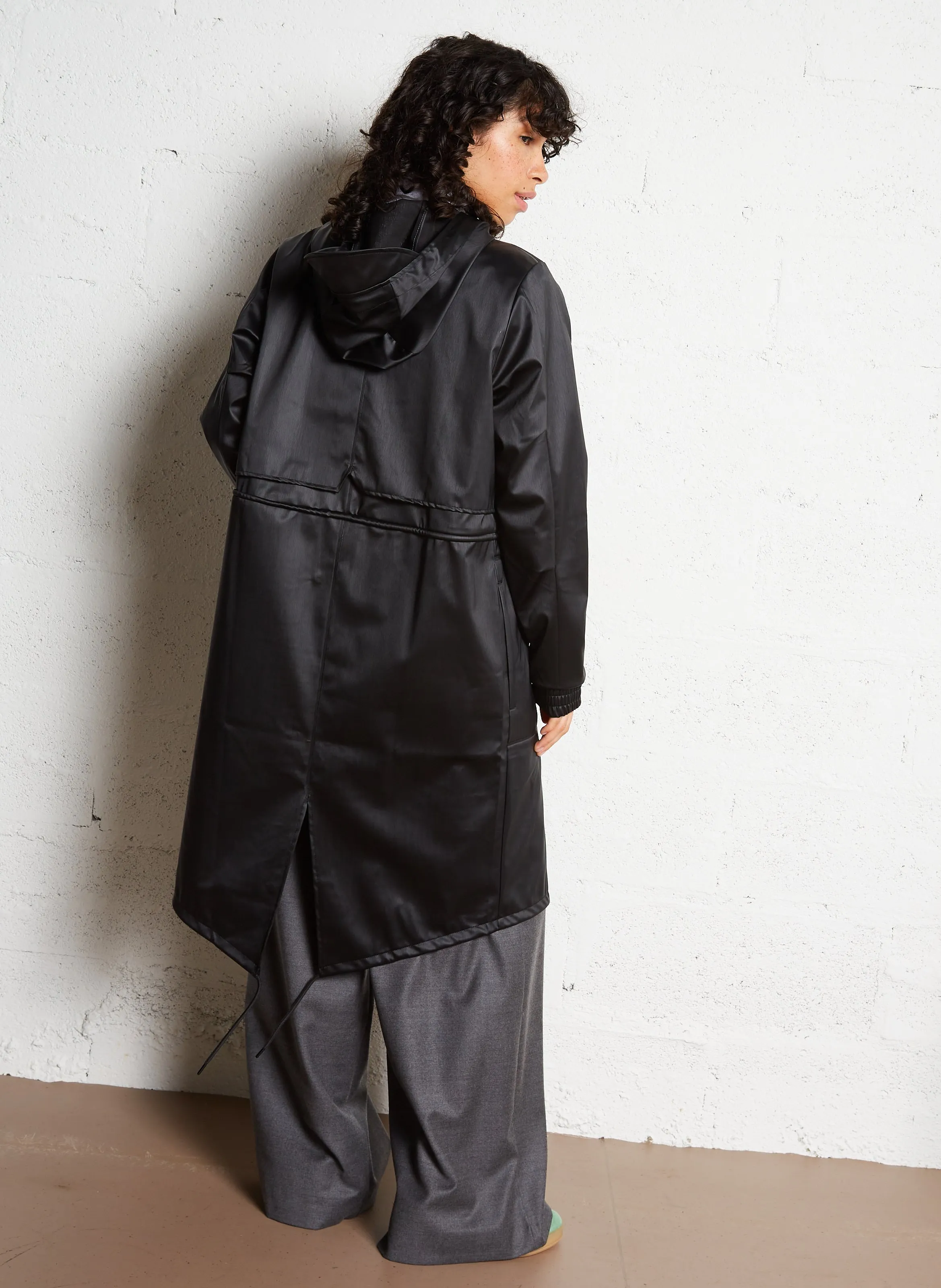  RAINS   STRING PARKA - Giacca con cappuccio | Nero