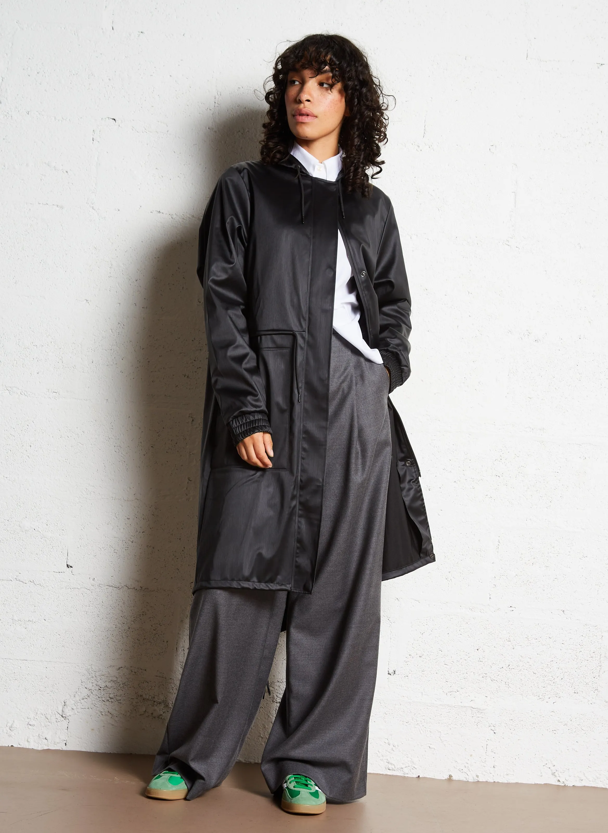  RAINS   STRING PARKA - Giacca con cappuccio | Nero
