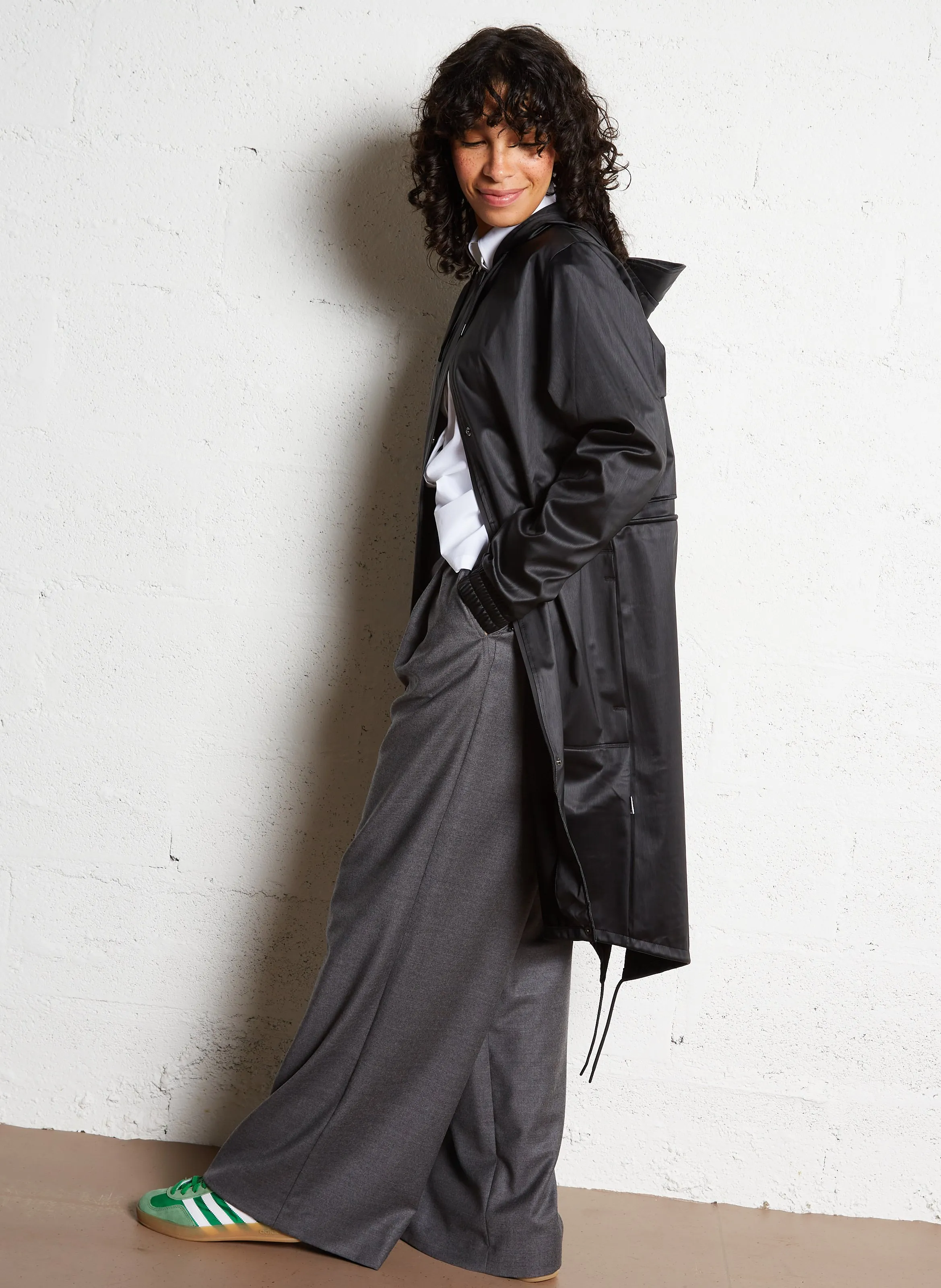  RAINS   STRING PARKA - Giacca con cappuccio | Nero
