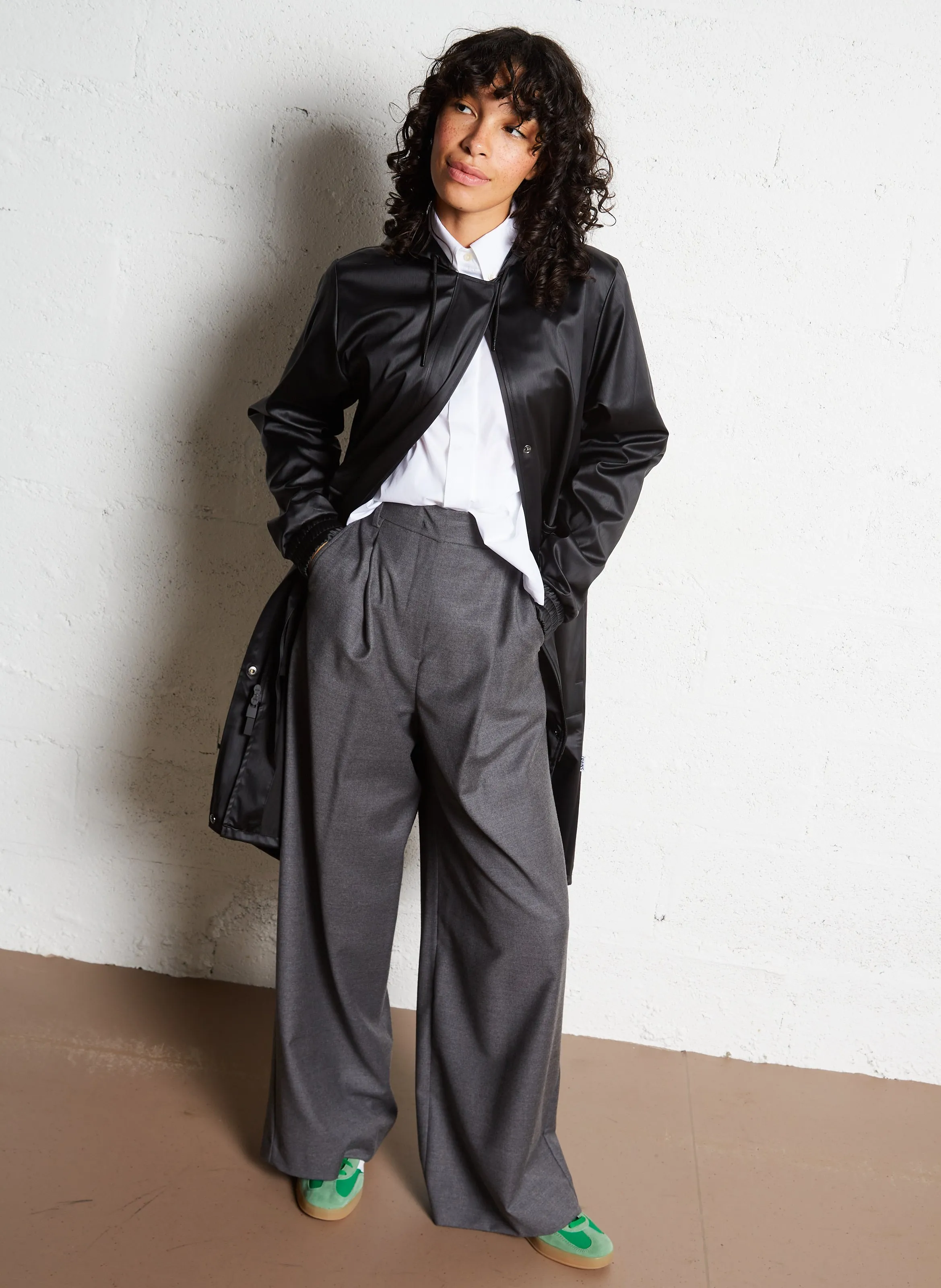  RAINS   STRING PARKA - Giacca con cappuccio | Nero