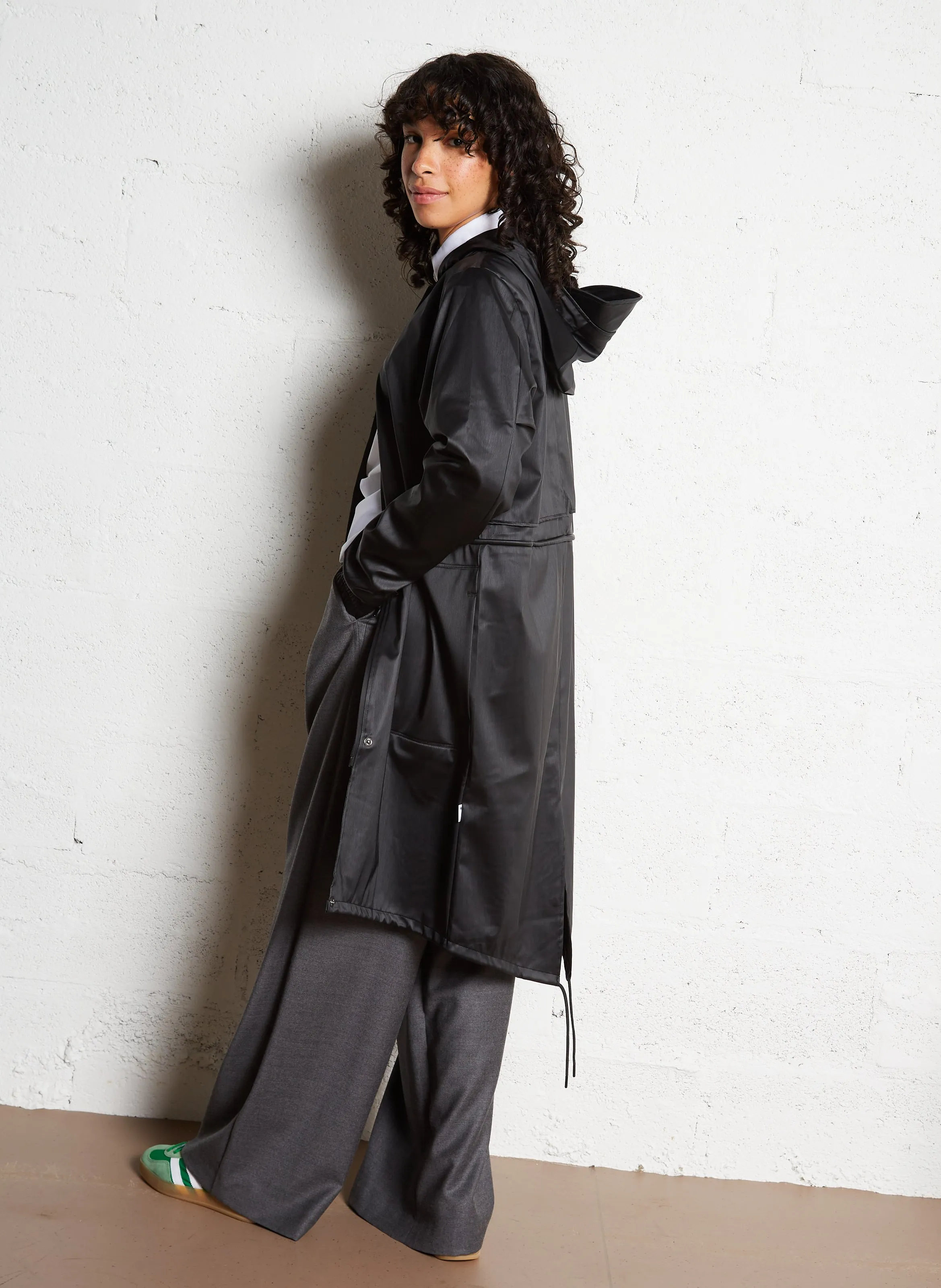  RAINS   STRING PARKA - Giacca con cappuccio | Nero