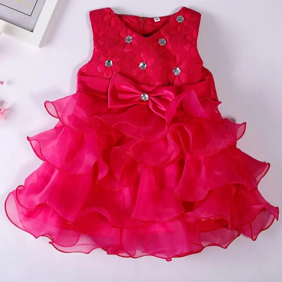 Red Christmas Dress for Girls Princess Costume for Kids Dress for Wedding Party Formal Evening Gowns.