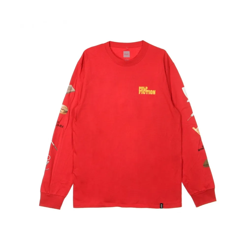 Red Long Sleeve Pulp Props T-Shirt