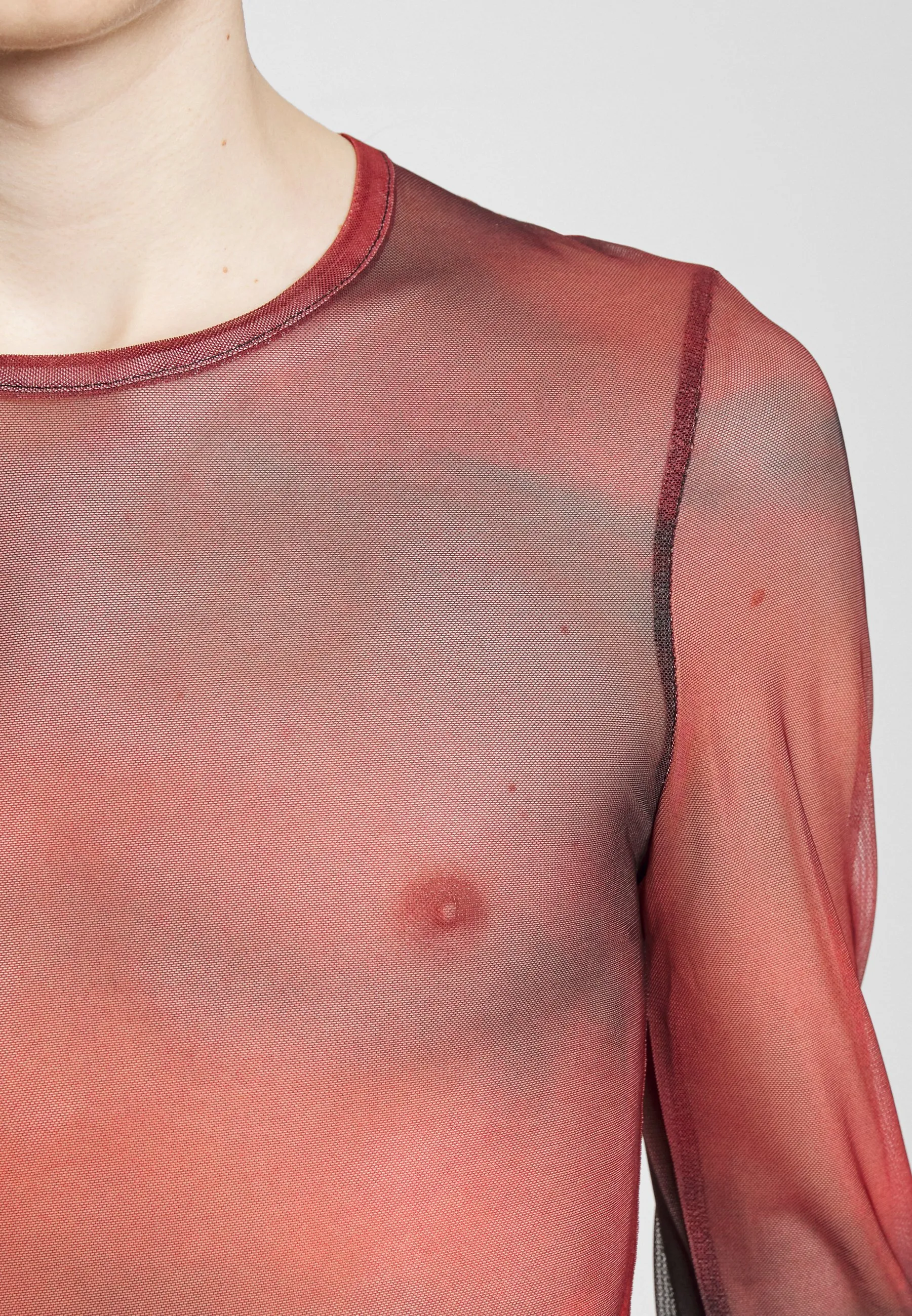 Red Long Sleeve Top