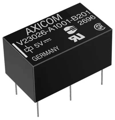 Relè di segnale TE Connectivity, DPDT, 1A, bobina 24V cc PCB