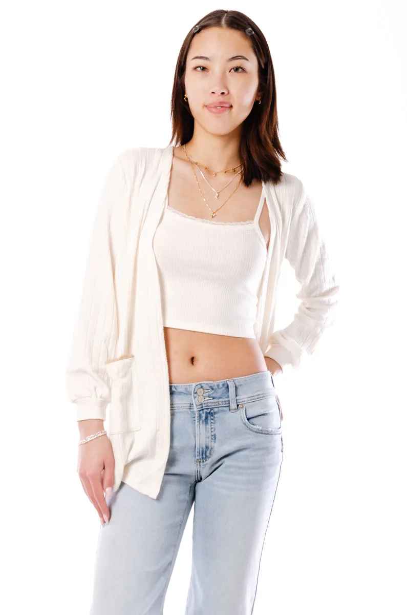 Ribbed Cardigan