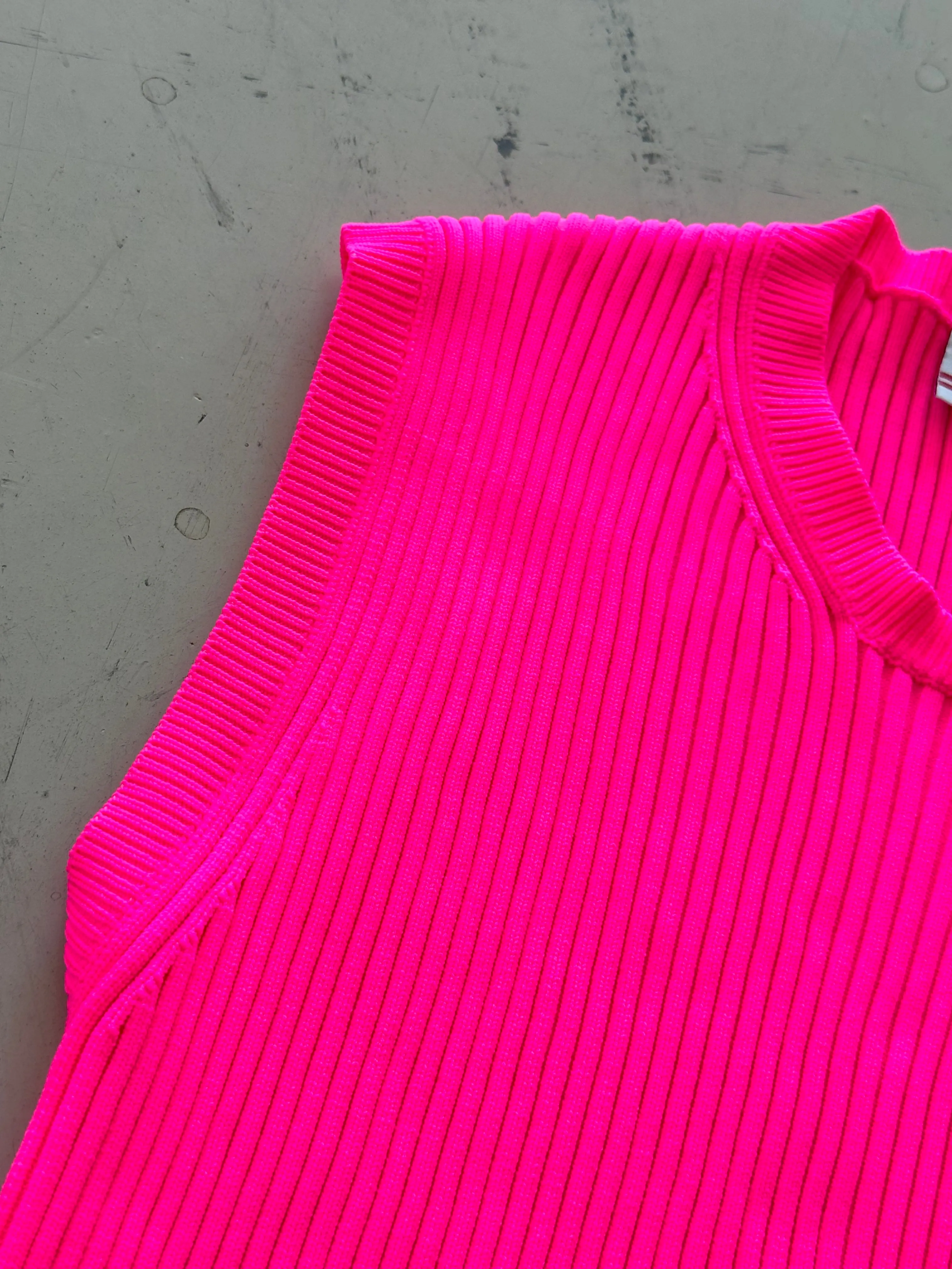 Ribbed Neon Tank Top