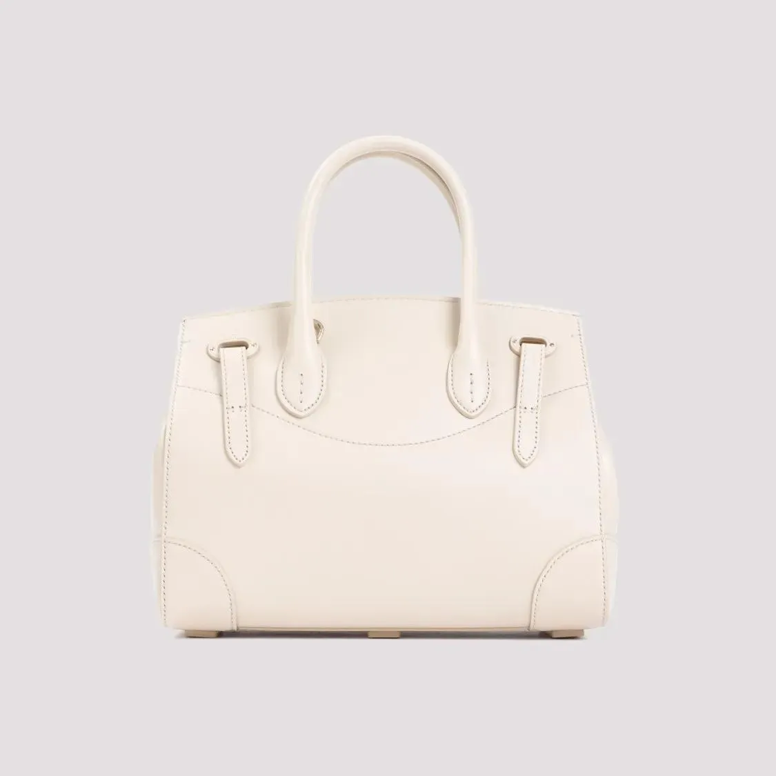 Ricky Cream Calf Leather Handbag by Polo Ralph Lauren in Neutrals
