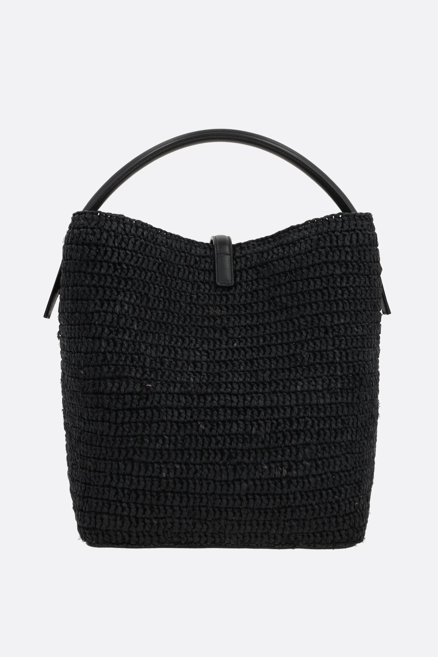 SAINT LAURENT borsa a secchiello Le 37 in rafia
