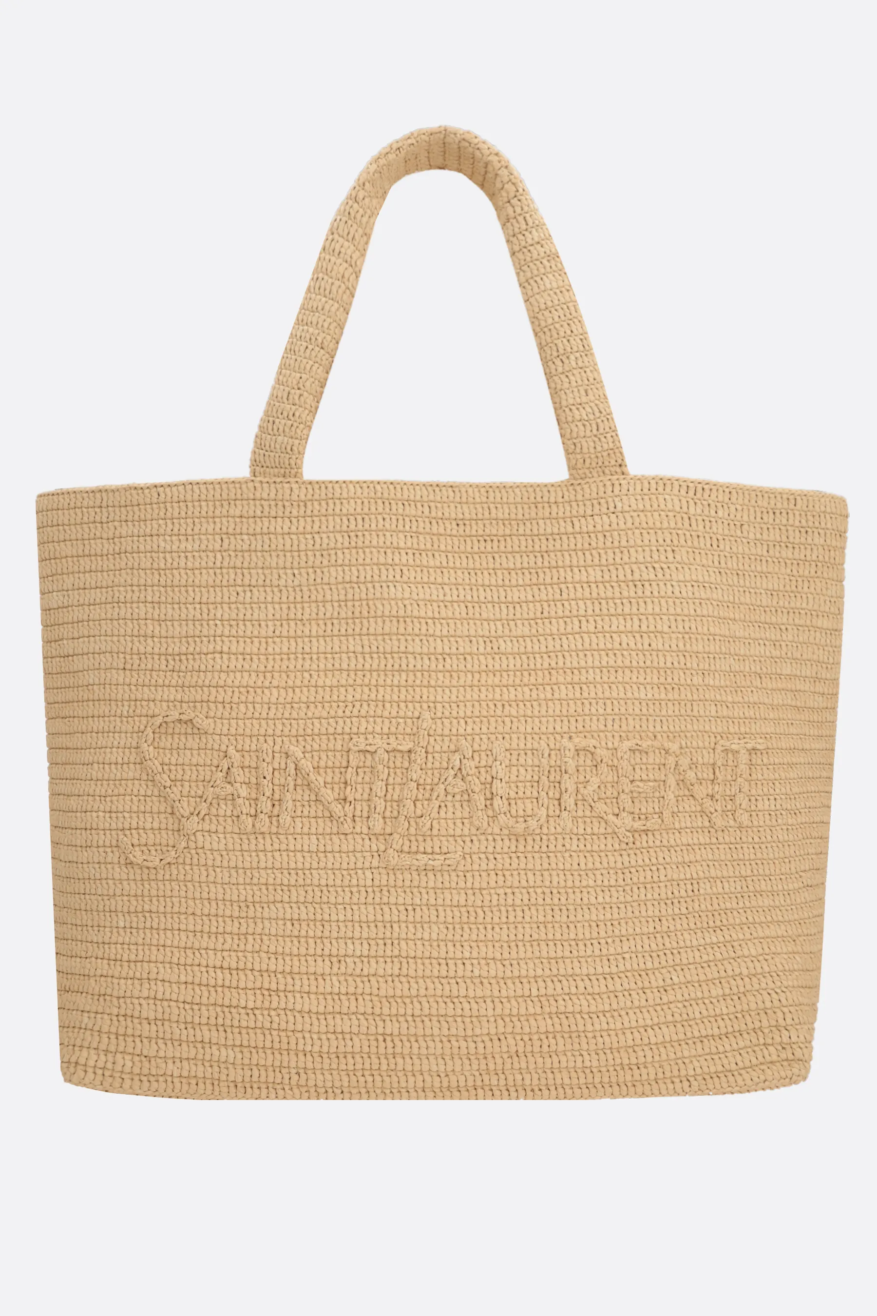SAINT LAURENT borsa tote Saint Laurent in rafia sintetica