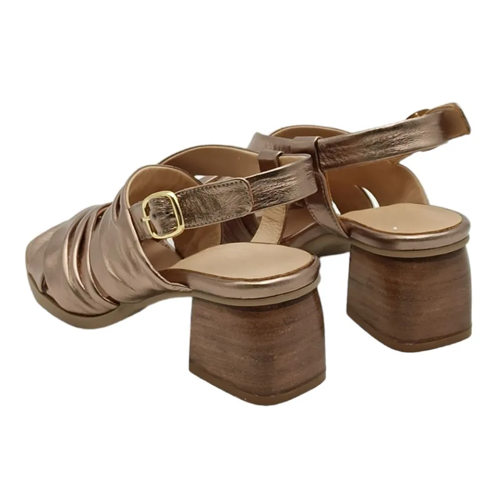 Sandalo Donna  P. Grunland FARA SA2626-L6 Bronzo