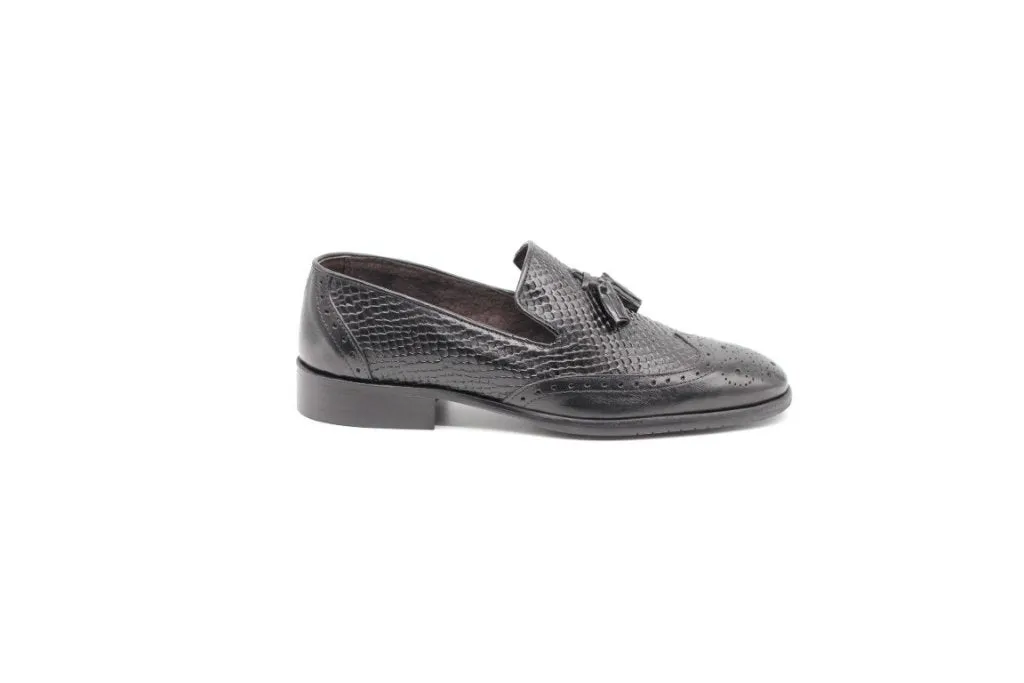 Scarperia Italian python print moccasin