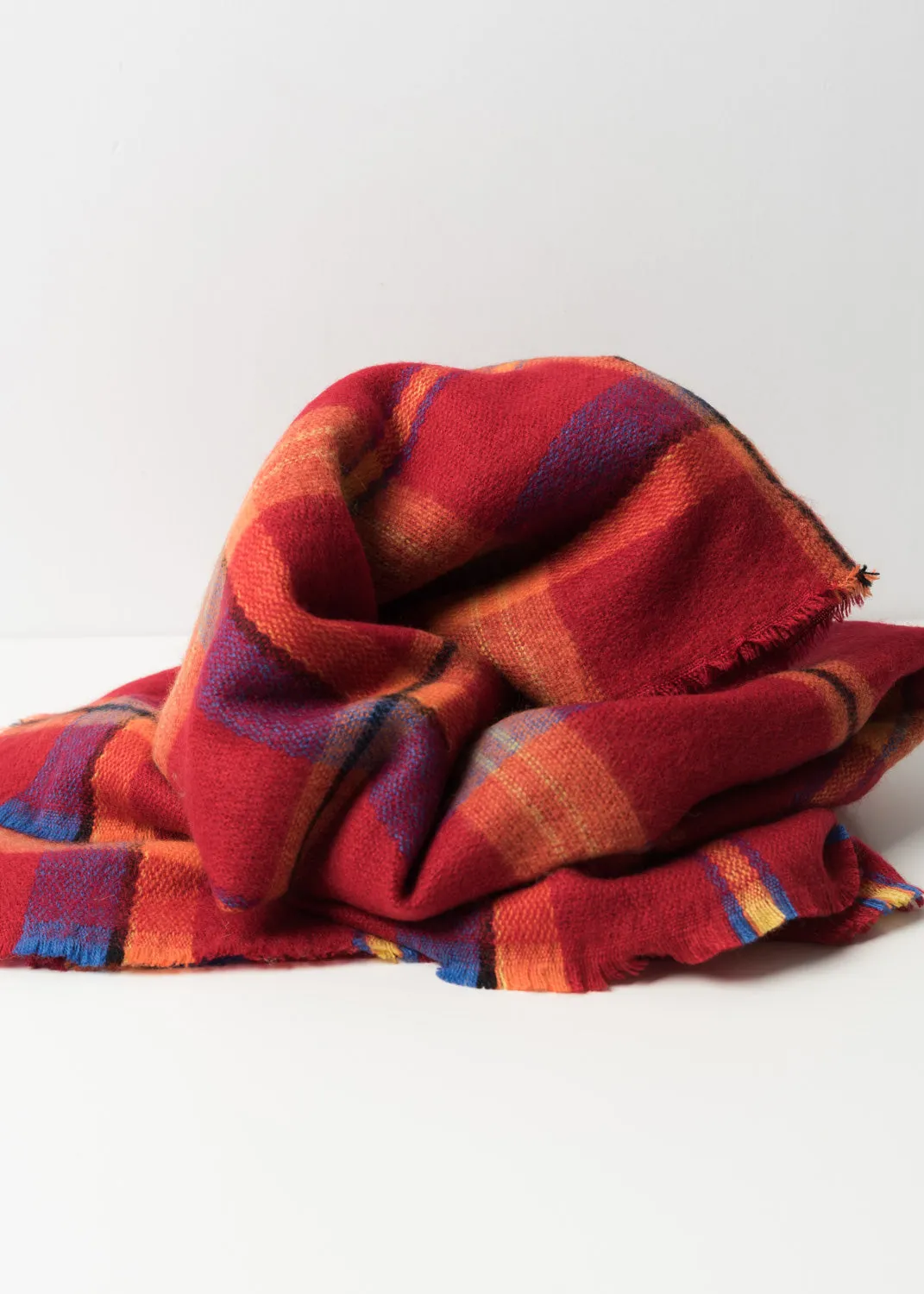 Scottish plaid scarf.