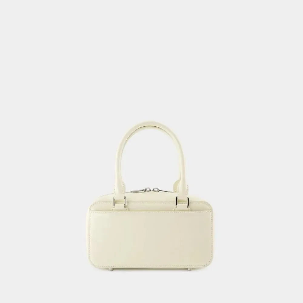 Self Portrait Mini Leather Handbag - Beige Neutrals