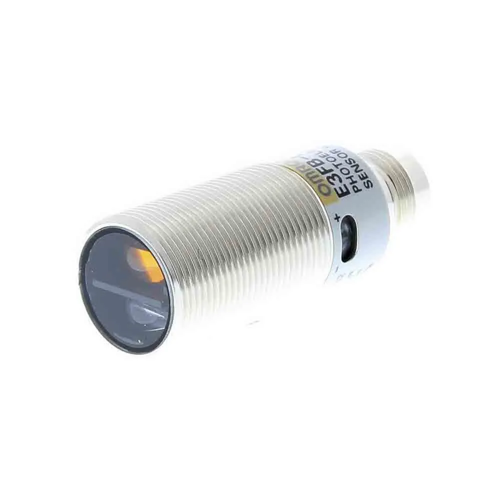 Sensore fotoelettrico Cilindrico Omron, a soppressione di sfondo, rilevamento 100 mm, uscita PNP