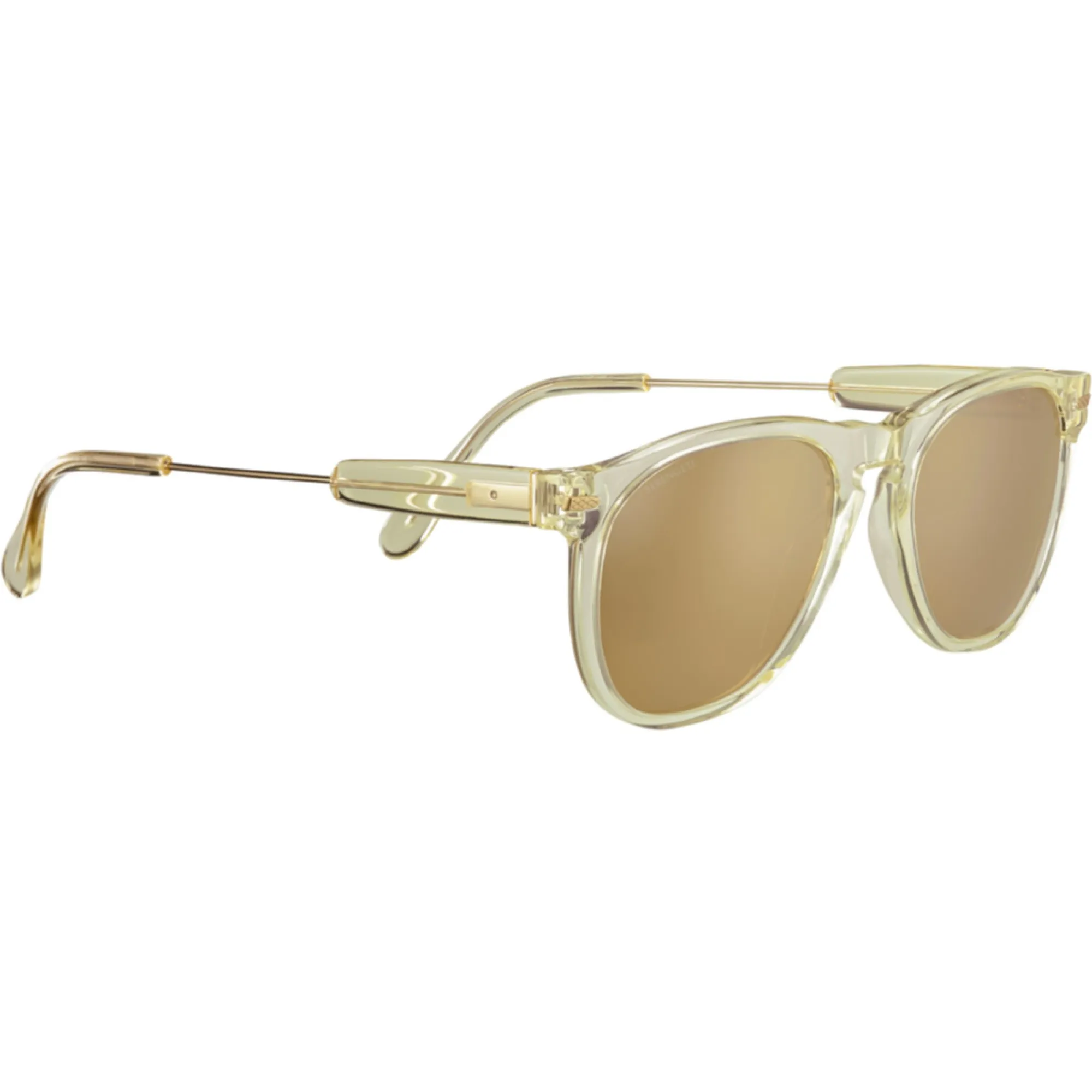   Serengeti AMBOY - SS530003 Traslucido Champagne Oro Chiaro Lucido Ab2749 | Occhiale Da Sole Unisex 