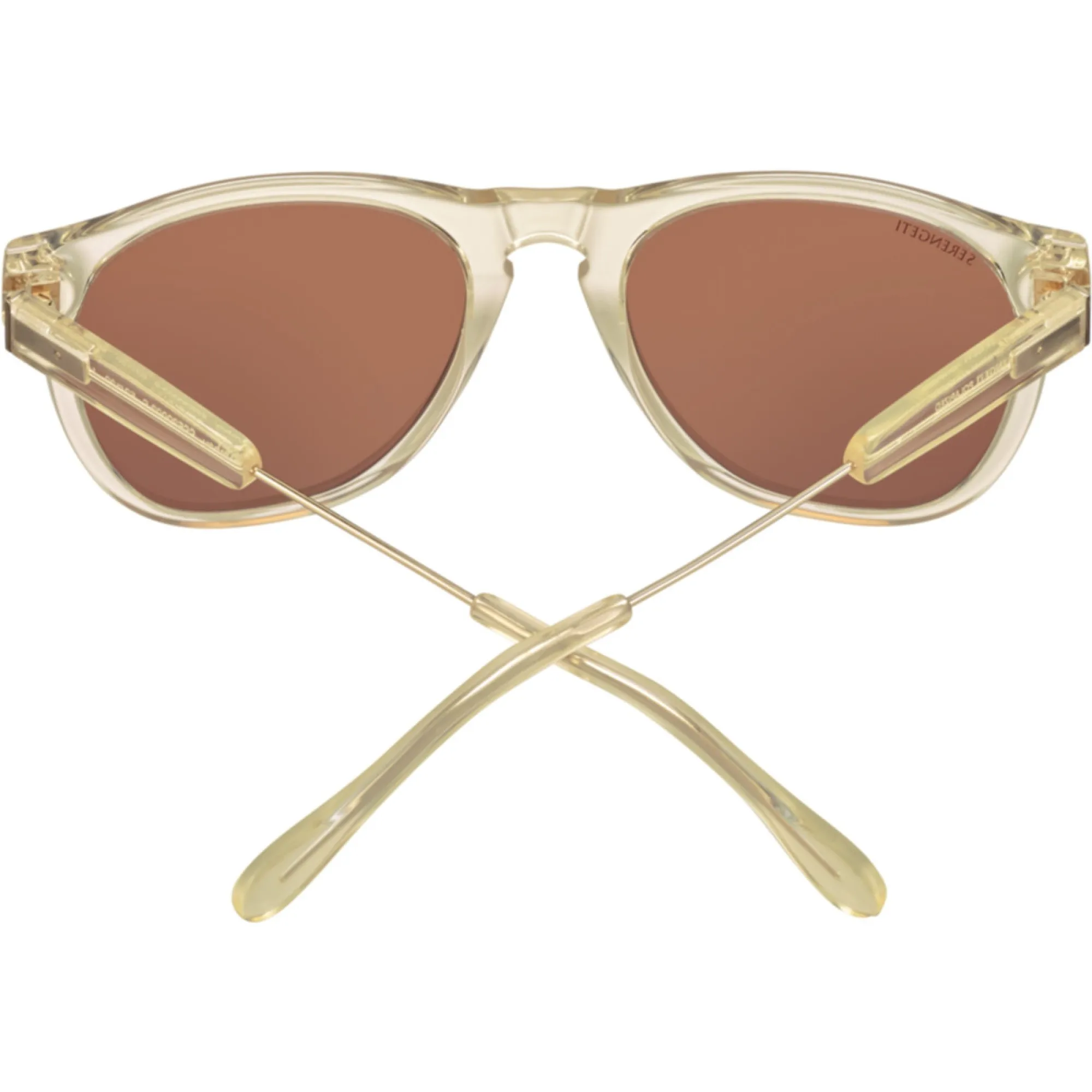   Serengeti AMBOY - SS530003 Traslucido Champagne Oro Chiaro Lucido Ab2749 | Occhiale Da Sole Unisex 