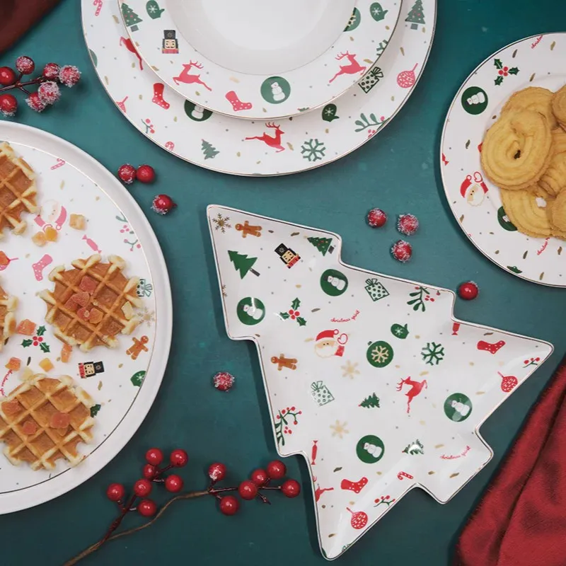 Christmas Dinnerware and Coffee Service Set 50 Pieces Villa Altachiara