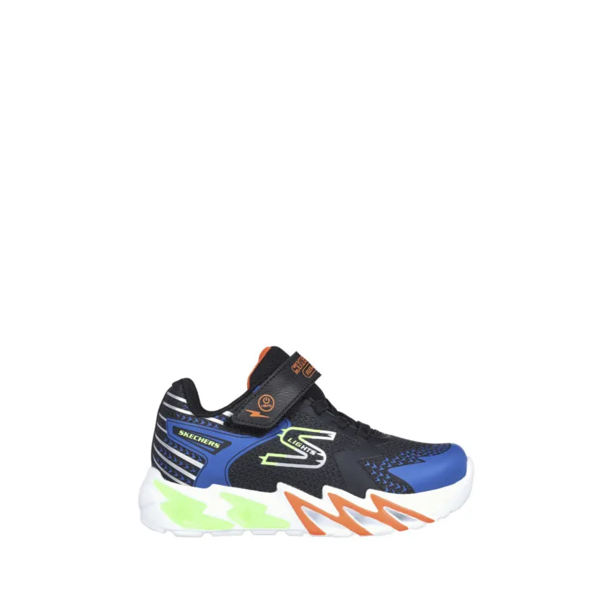 SKECHERS FLEX-GLOW BOLT 400138L Black-Blue Sneakers