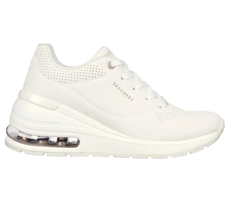 Skechers women's white sneakers Million Air Elevated Air 155401/WHT.