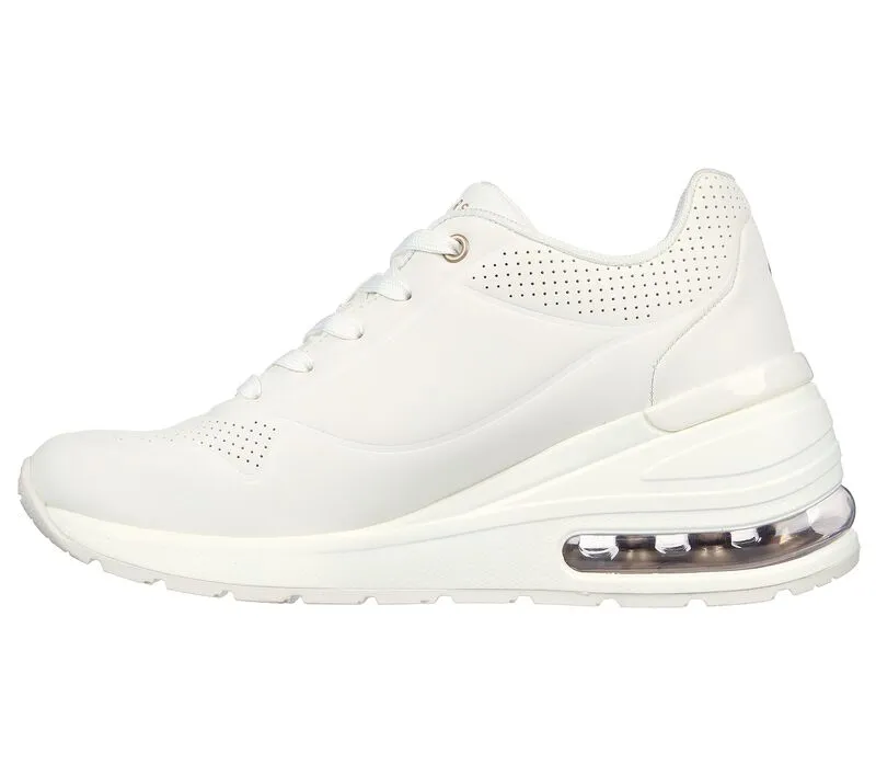 Skechers women's white sneakers Million Air Elevated Air 155401/WHT.
