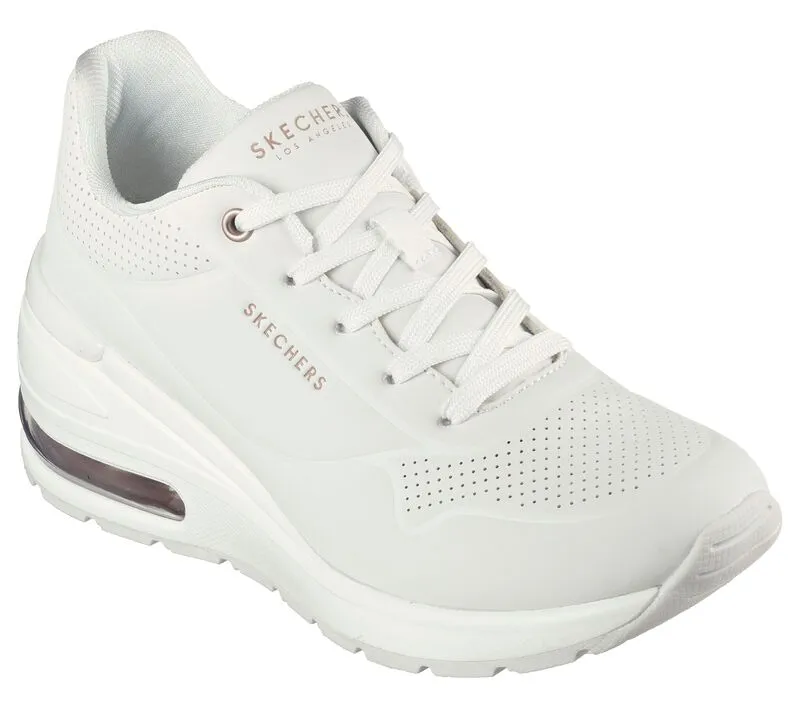 Skechers women's white sneakers Million Air Elevated Air 155401/WHT.