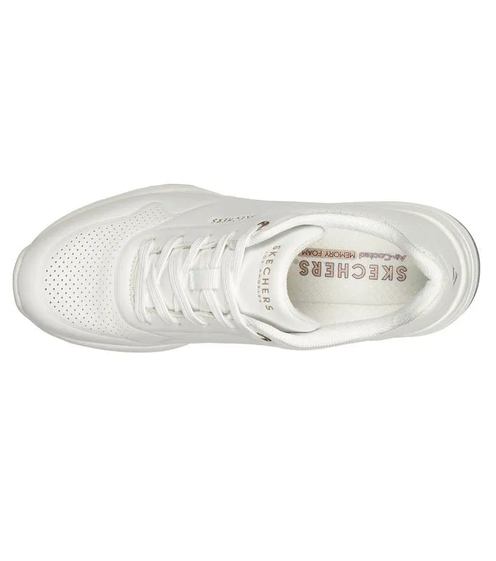 Skechers women's white sneakers Million Air Elevated Air 155401/WHT.
