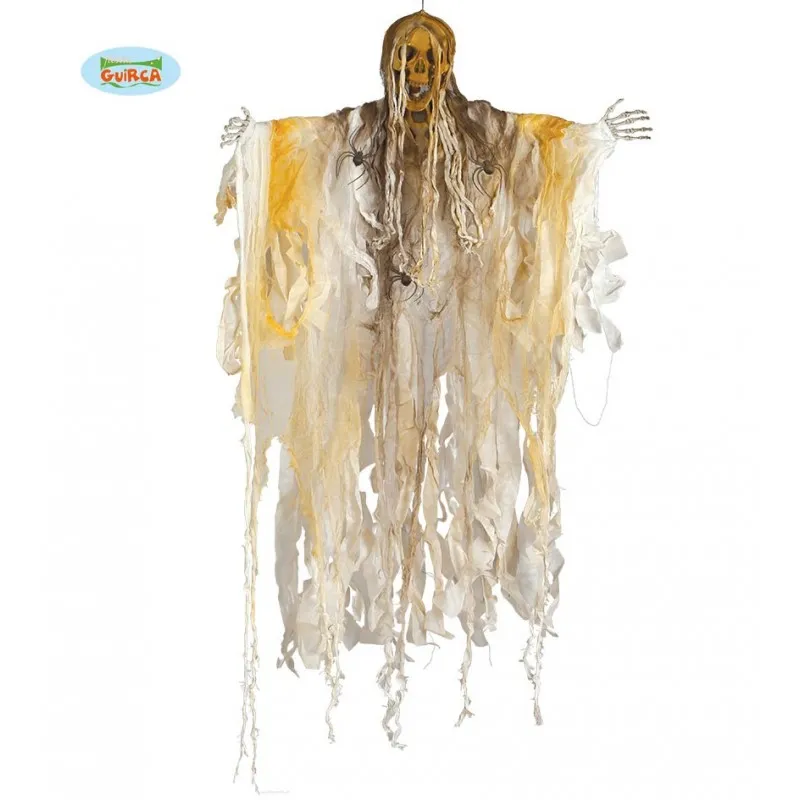 skull skeleton pendulum 140cm with lights - funny items for setting up party rooms, shows, and Halloween horror scenes