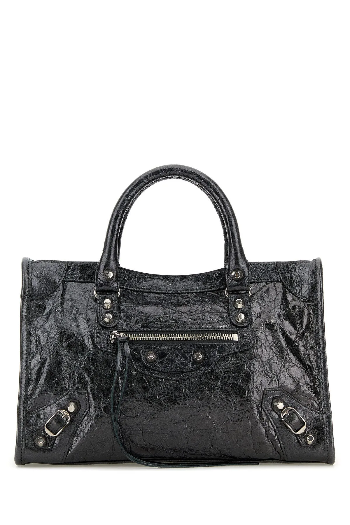 Small Le City Handbag in Lead Leather
