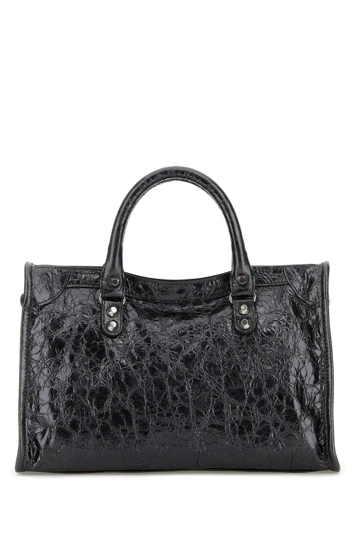 Small Le City Handbag in Lead Leather