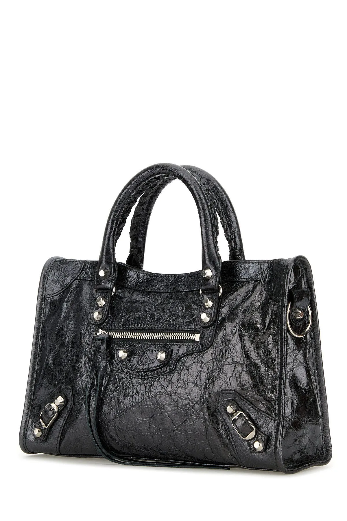 Small Le City Handbag in Lead Leather