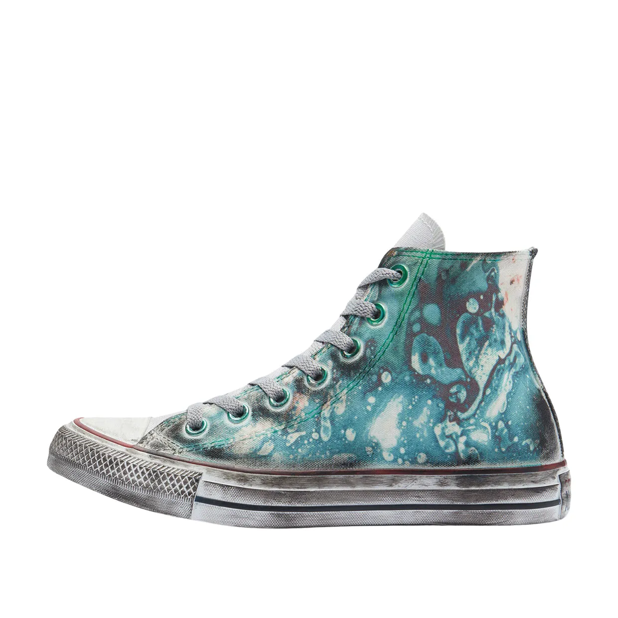 Converse Chuck Taylor All Star Tie-Dye Burnished Midsole Blue Multicolor Women's Sneakers