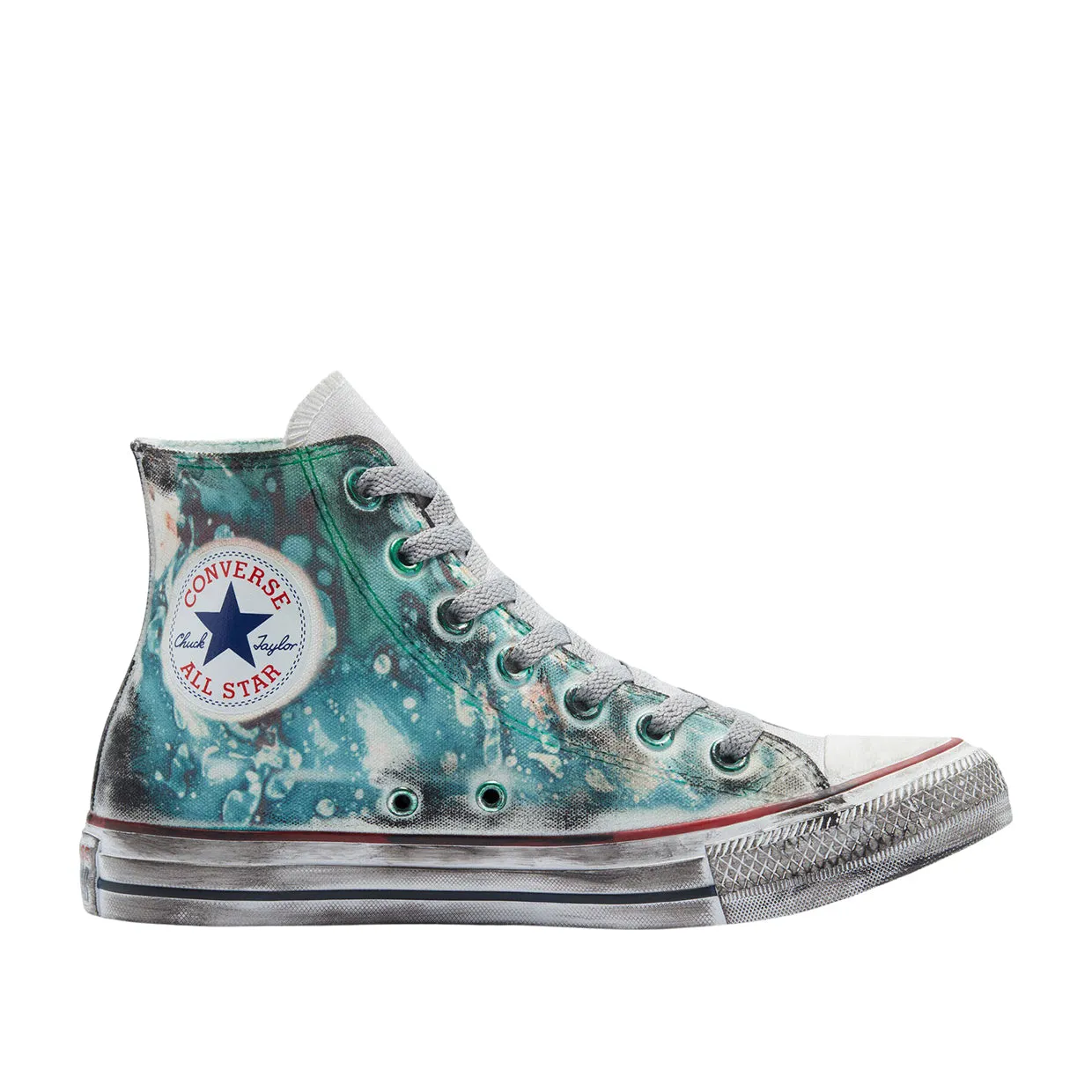 Converse Chuck Taylor All Star Tie-Dye Burnished Midsole Blue Multicolor Women's Sneakers