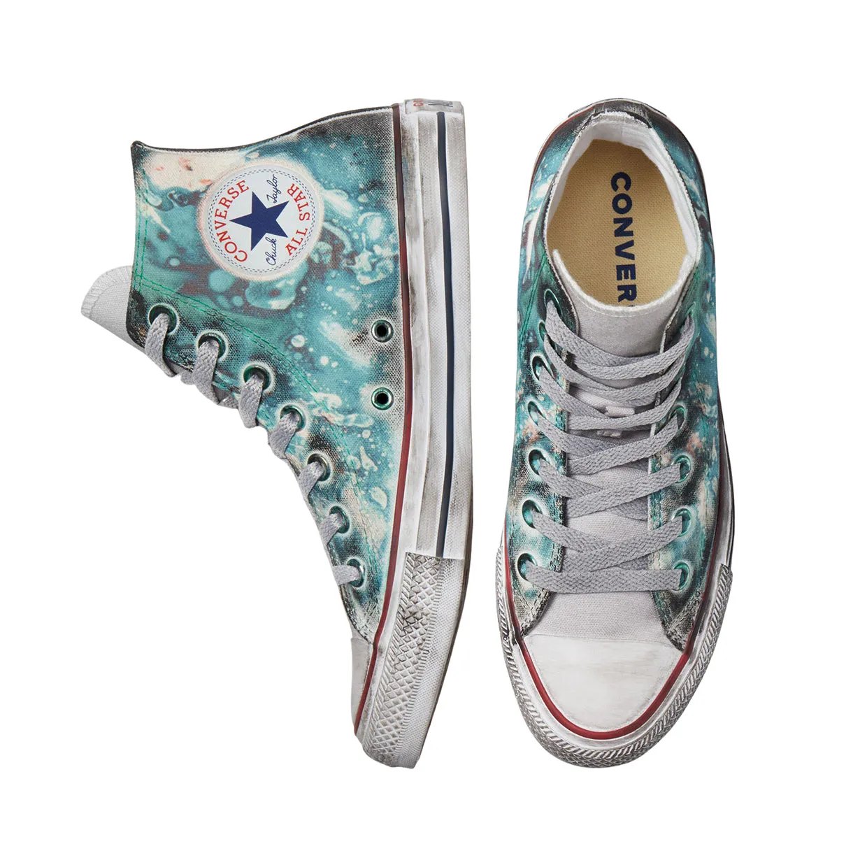 Converse Chuck Taylor All Star Tie-Dye Burnished Midsole Blue Multicolor Women's Sneakers