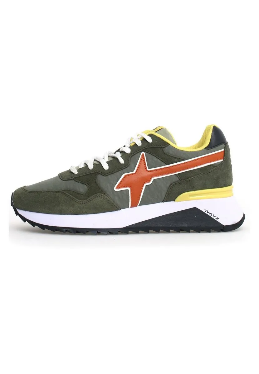 W6YZ YAK-M. 2015185-25 1F98 Green/Orange Men's Sneakers