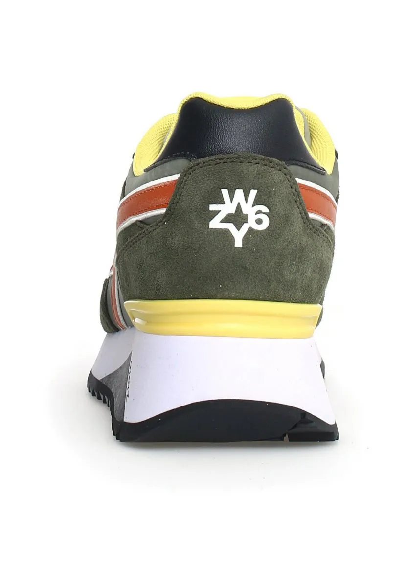 W6YZ YAK-M. 2015185-25 1F98 Green/Orange Men's Sneakers