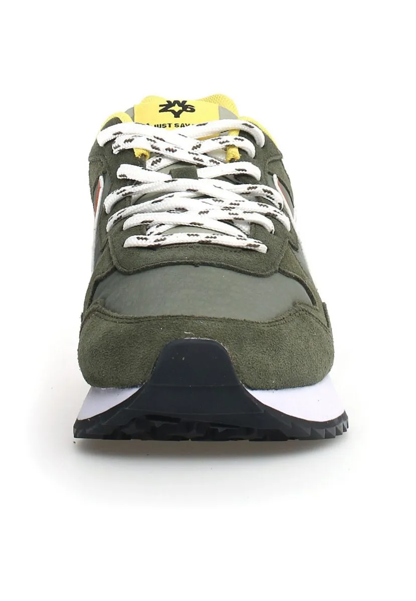 W6YZ YAK-M. 2015185-25 1F98 Green/Orange Men's Sneakers