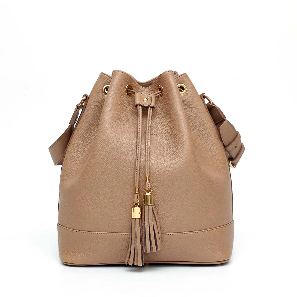 Sofia Taupe Leather Shoes