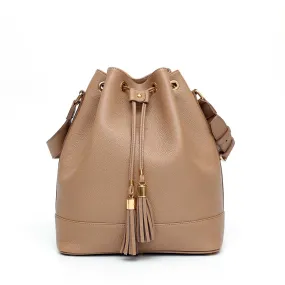 Sofia Taupe Leather Shoes