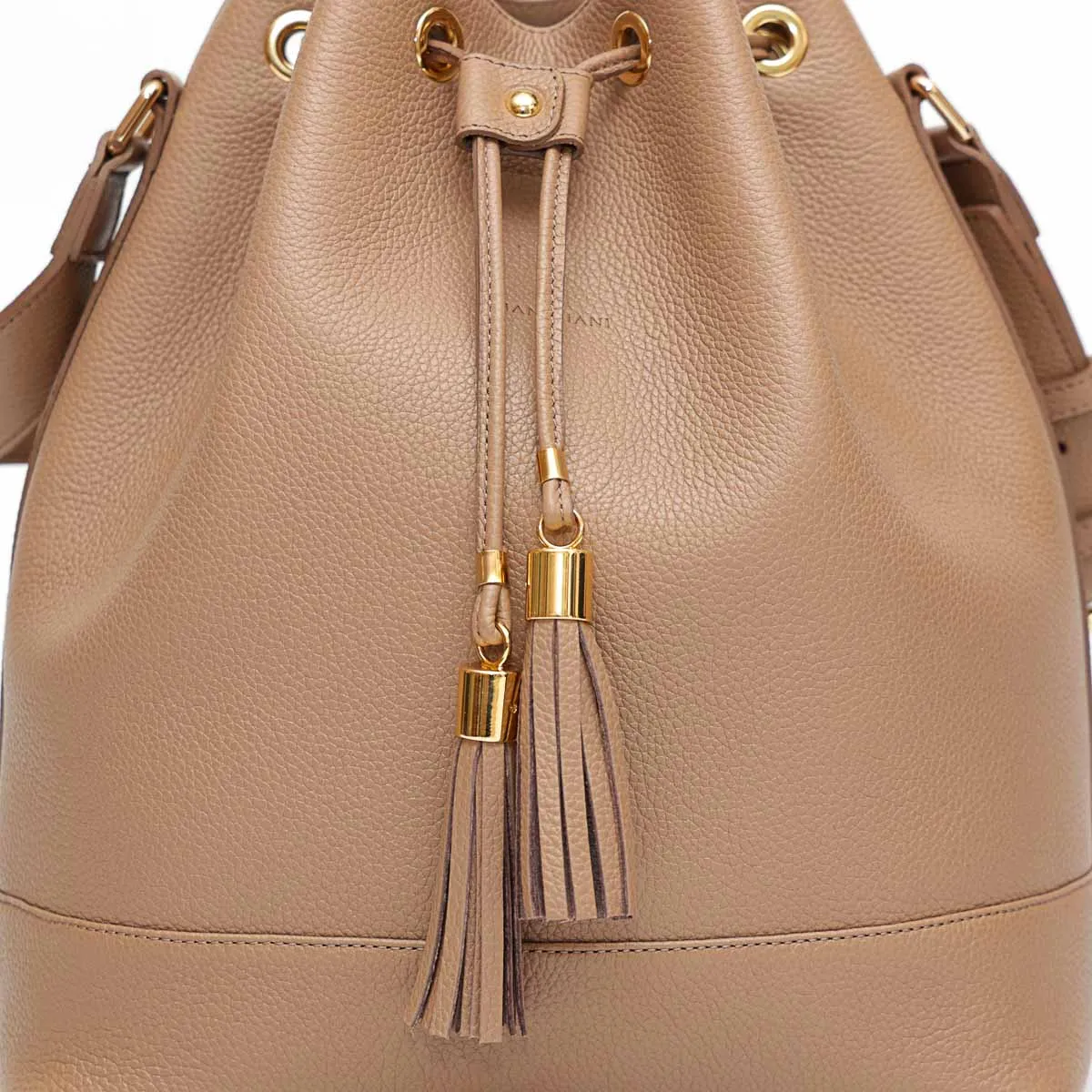 Sofia Taupe Leather Shoes