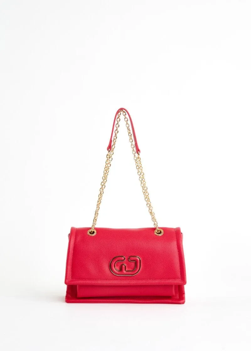Soft faux leather shoulder bag