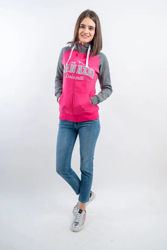 SPORT DESIGN SW1043 ZIP HOOD RAGLAN BASIC - Best Price and Quality Sportswear