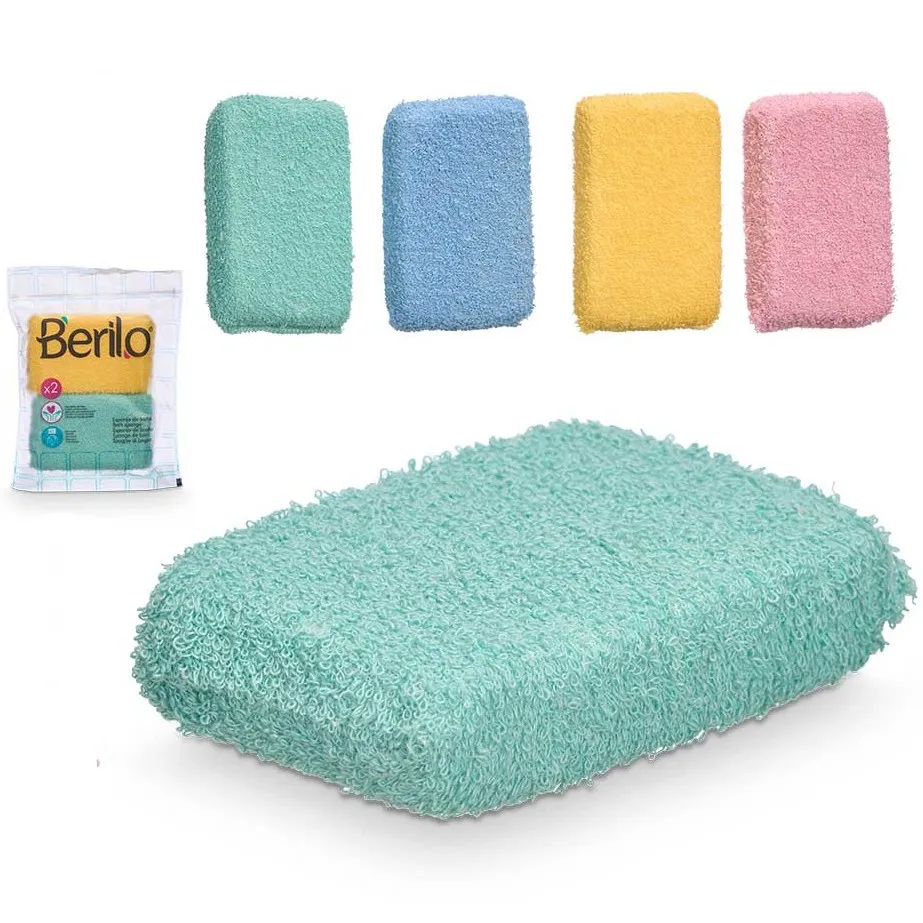 Spugne da bagno in spugna assortite - 2 pz.